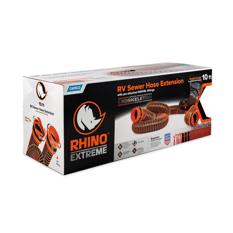 Camco Kit De Tuyau D´égout Rhinoextreme 3 m Orange