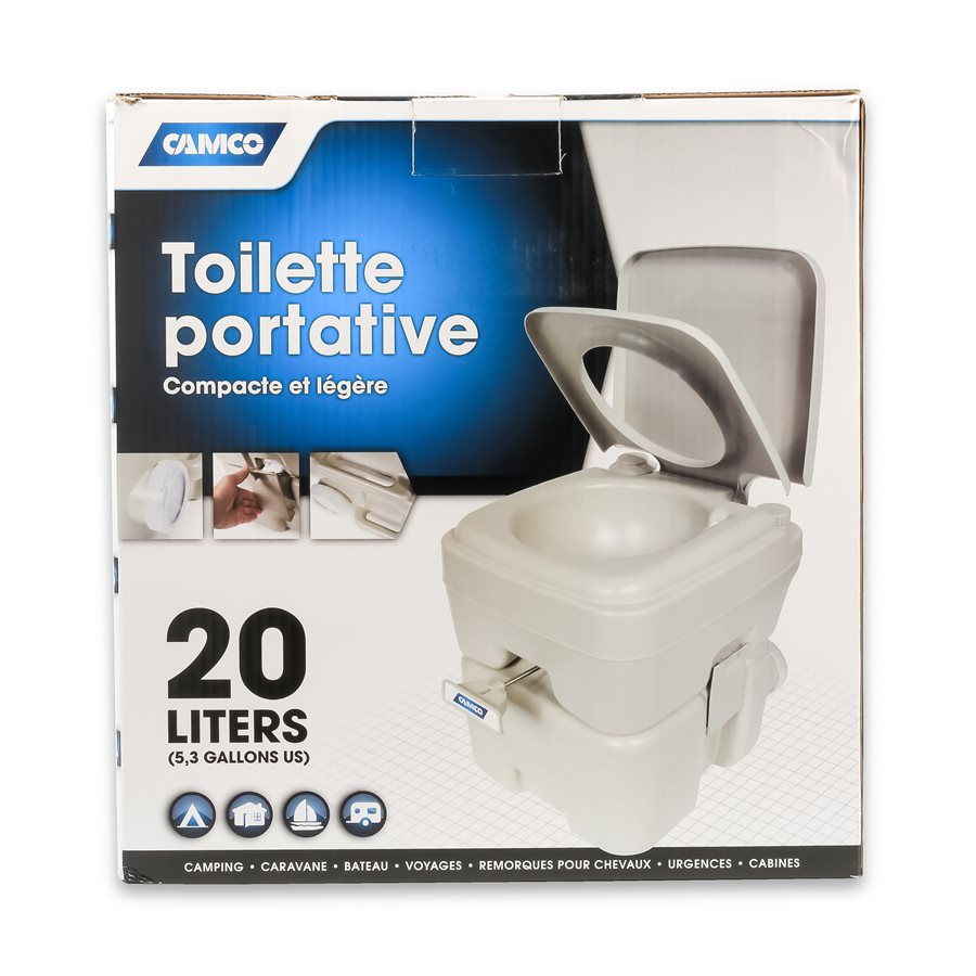 Toilette portative – 2,6 gal ou 5,3 gal Camco